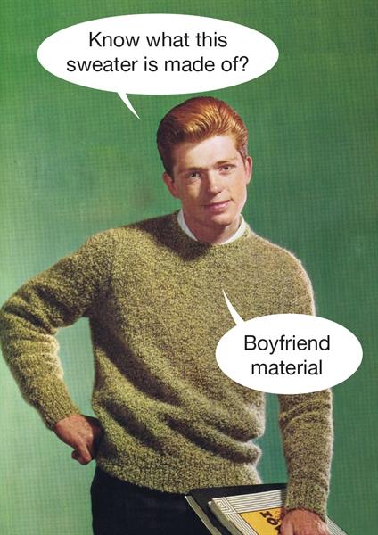 Know what this sweater is made of...