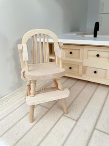 dollhouse highchair, miniature highchair