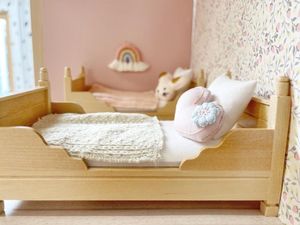 dollhouse bunk bed, mini bunks, miniature bunk beds, dolls house bed