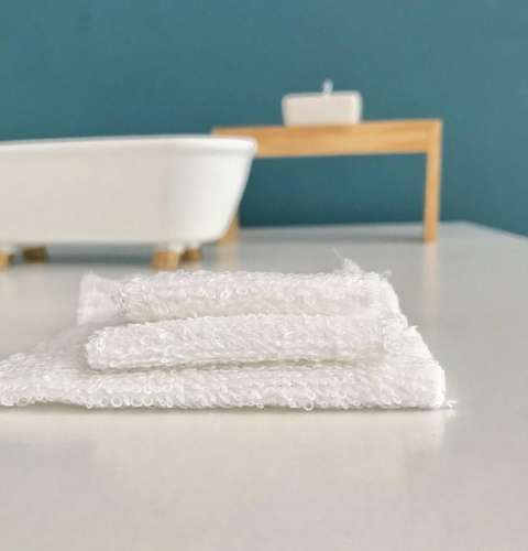 Doll House Miniature Kitchen Towel Rack & Towel Kitchen Bathroom Accessory 