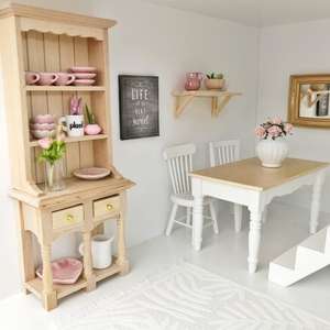 wood dresser, kitchen dresser, miniature dresser