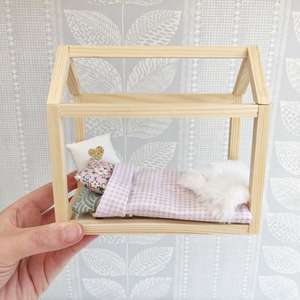 miniature dollhouse bedding, dollhouse bedding, mini bedding
