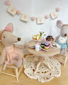 miniature dollhouse bunny garland