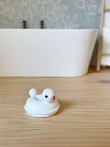 miniature dollhouse bathroom duck float