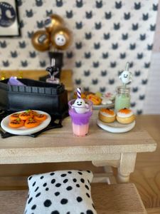 dolls house miniature halloween food and drink