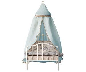 mini dolls house bed canopy, dollhouse bed canopy