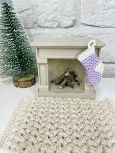 miniature dollhouse stocking, mini dolls house stocking