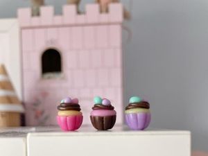 miniature easter egg nest cupcakes