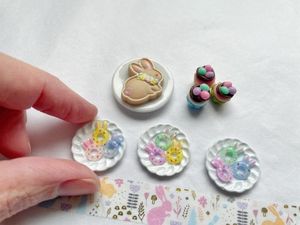 miniature Easter doughnuts, mini bunny ear donuts
