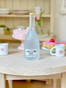 miniature dollhouse bottle of gin