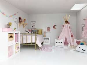 modern dollhouse, modern dolls house, mini teepee, miniature teepee, modern dollhouse teepee, DIY modern dollhouse furniture