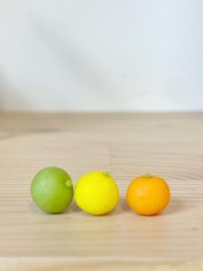 miniature dollhouse citrus fruit
