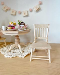 miniature dolls house wooden chair