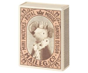 baby girl mouse in matchbox by Maileg