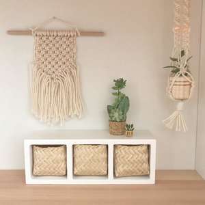 modern miniatures, modern dollhouse, modern dolls house, DIY modern dollhouse, modern dollhouse macrame, dollhouse macrame, dollhouse wall hanging, scandi dollhouse, boho dollhouse, ikea dollhouse, ikea dolls house, ikea flisat