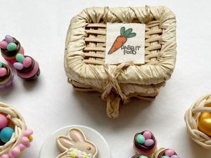 miniature dollhouse rabbit food hamper