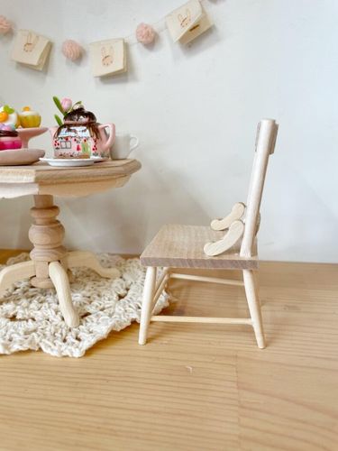 Dollhouse cheap wooden chair