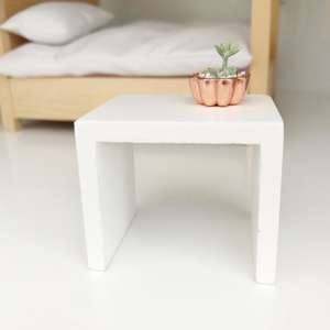 bedside table, side table, miniature table, dollhouse table