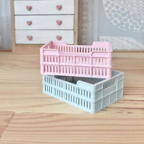 miniature storage crate, dollhouse storage crate