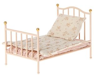 miniature dollhouse bed, dolls house bed