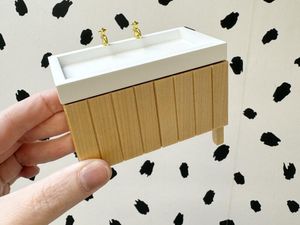 miniature dollhouse bathroom package
