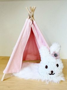 mini modern dollhouse teepee, mini tipi for dolls house