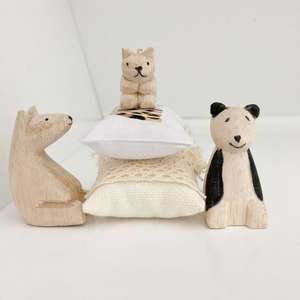 miniature wood bear, mini bear, dollhouse bear, dollhouse teddy, dollhouse toy
