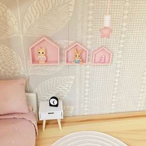 dollhouse shelves, mini house shape shelves