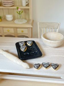 miniature dolls house biscuit baking set