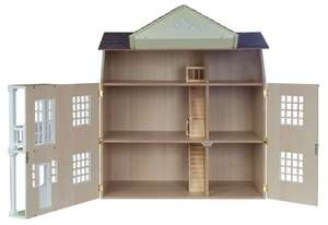 pink dollhouse, pink modern dollhouse, dollhouse