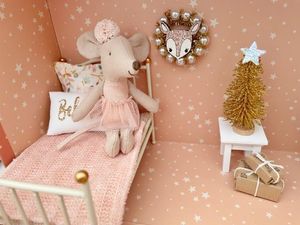 miniature wreath, dollhouse wreath, christmas mini wreath