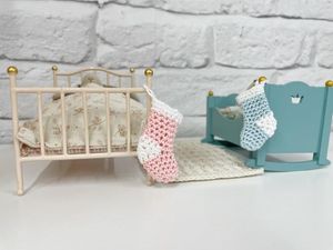 miniature dollhouse stocking, mini dolls house stocking