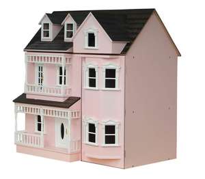 modern dollhouse, pink modern dollhouse, pink dolls house