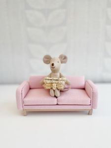 miniature dollhouse rattan hamper