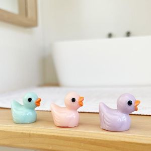 miniature rubber duckie, bath duck, modern dollhouse bathroom