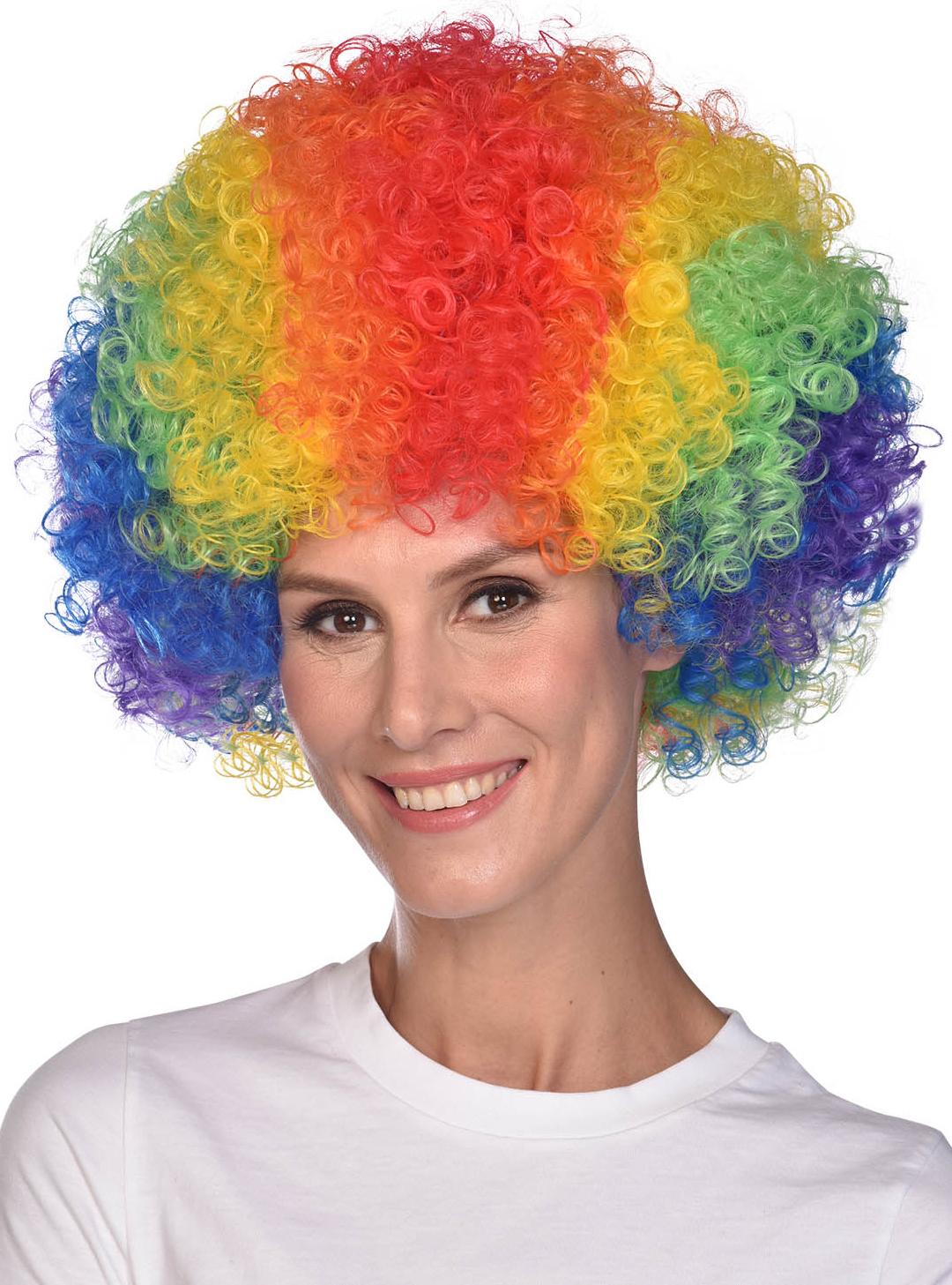 Curly Afro Wig Rainbow