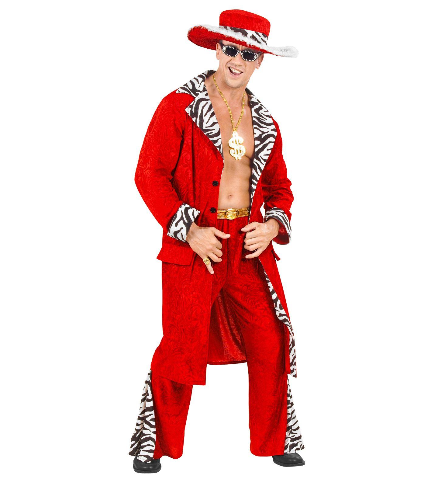 King of Pimps Costume Red