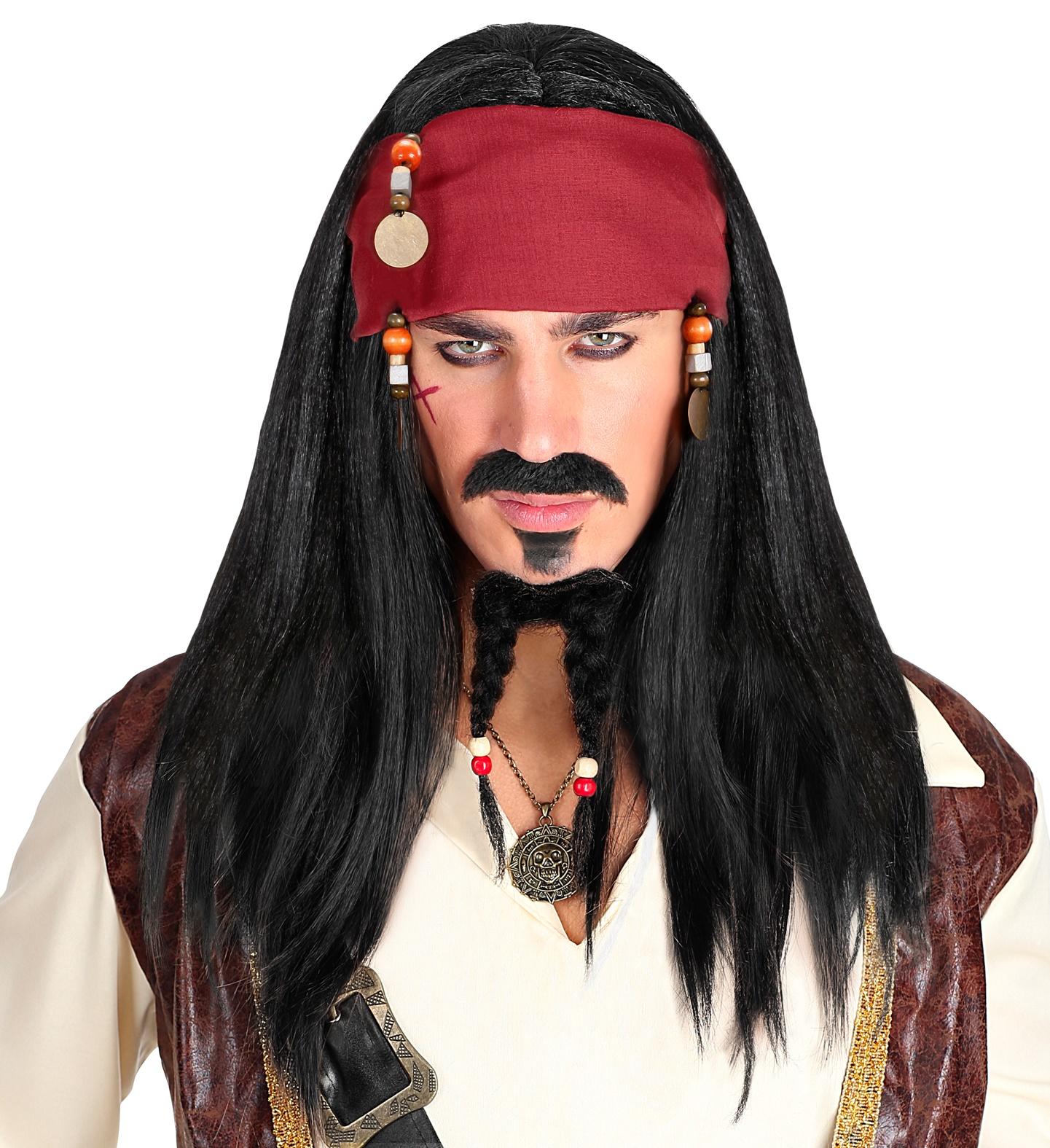 Pirate of the Caribbean Wig With Headscarf
