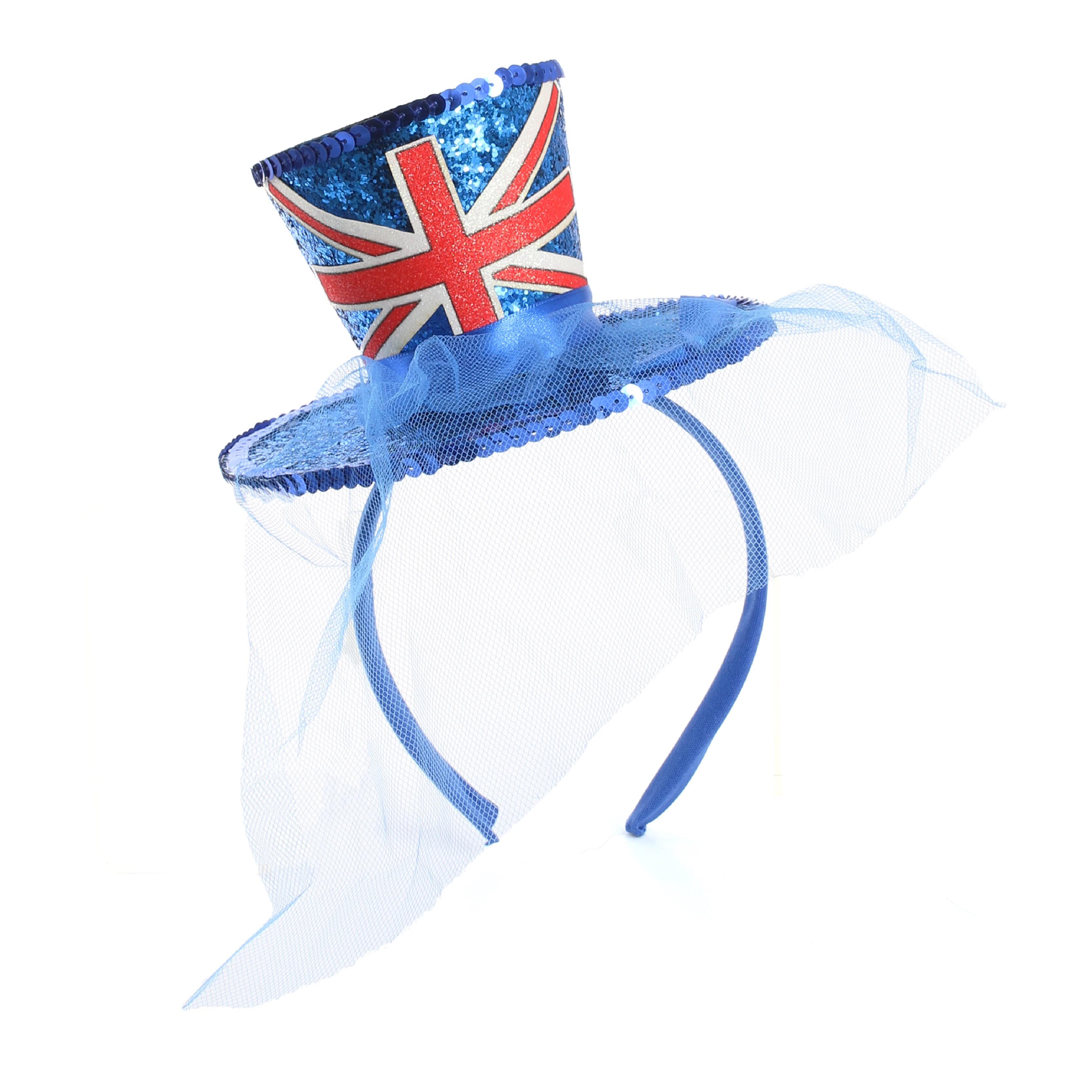 Glitter Mini Top Hat Union Jack