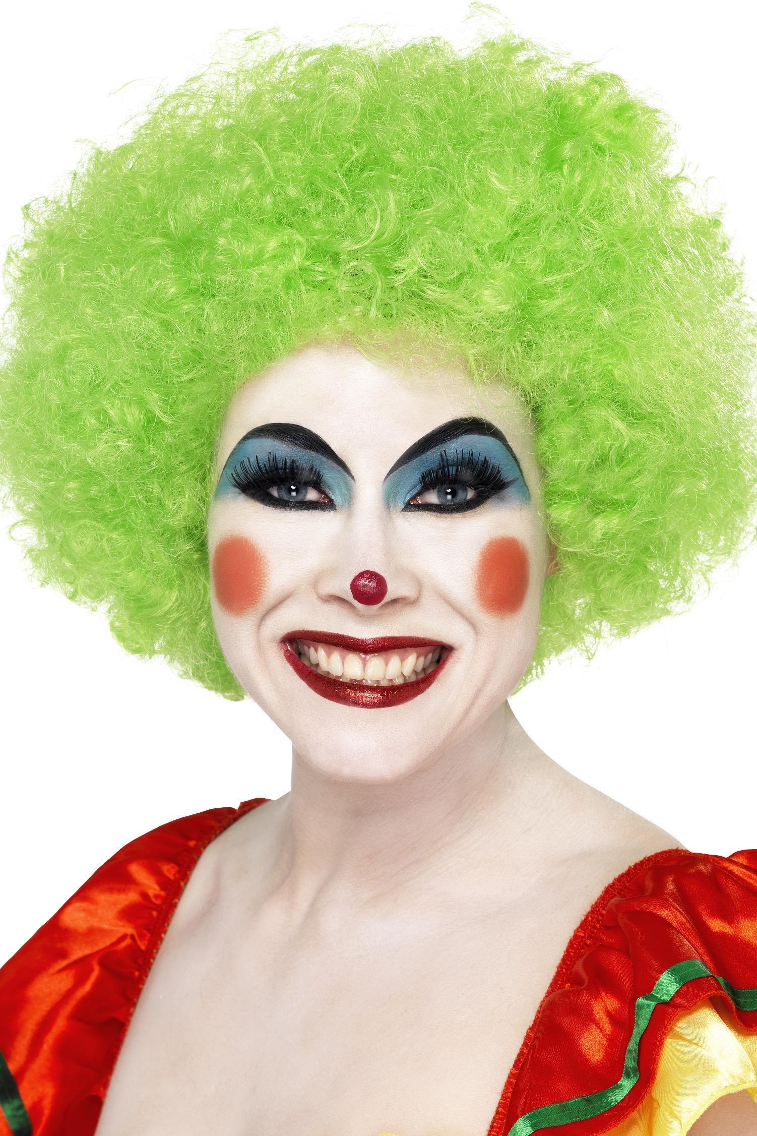 Crazy Clown Wig Green