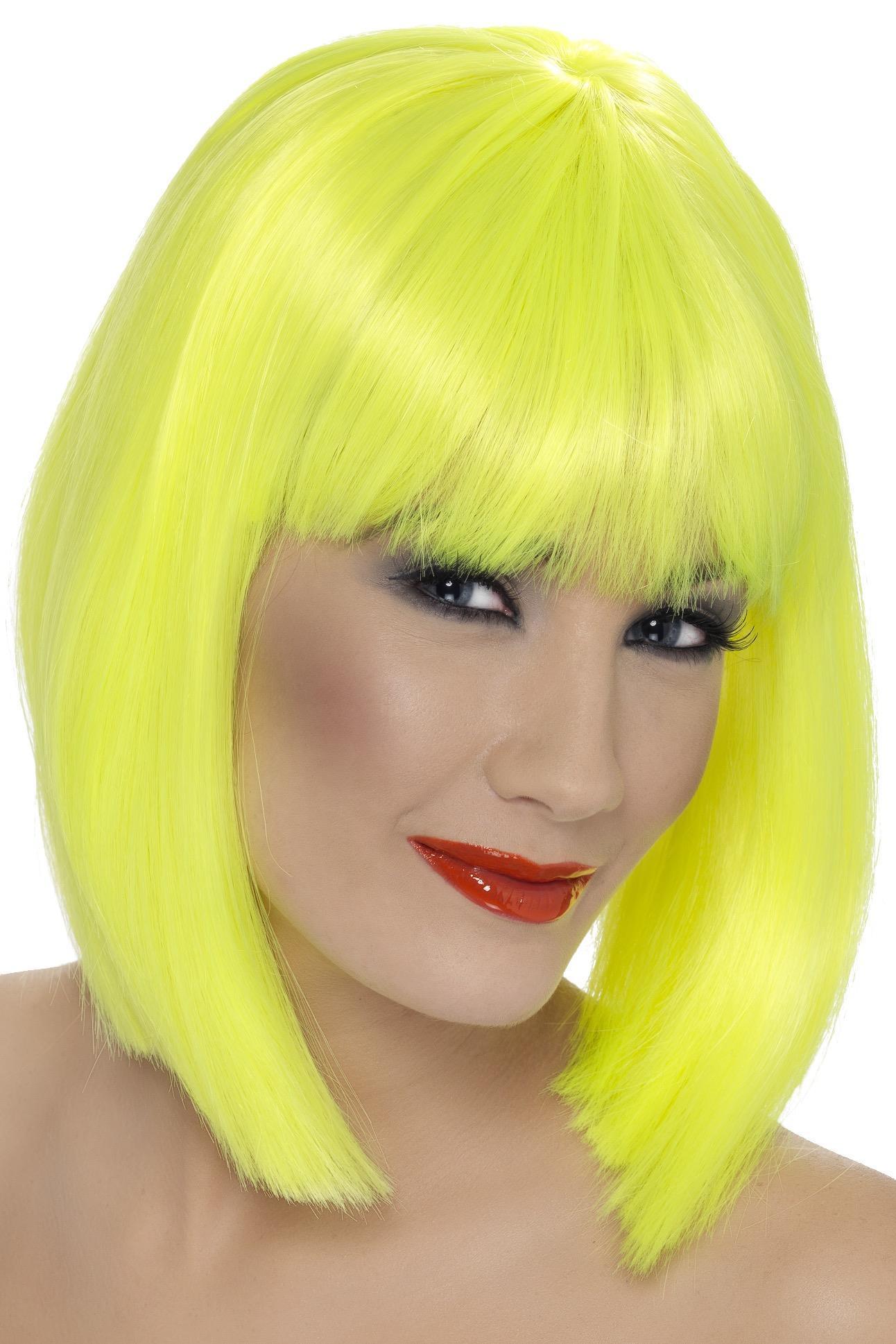 Glam Wig Neon Yellow
