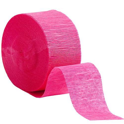 Crepe Streamer Roll Bright Pink