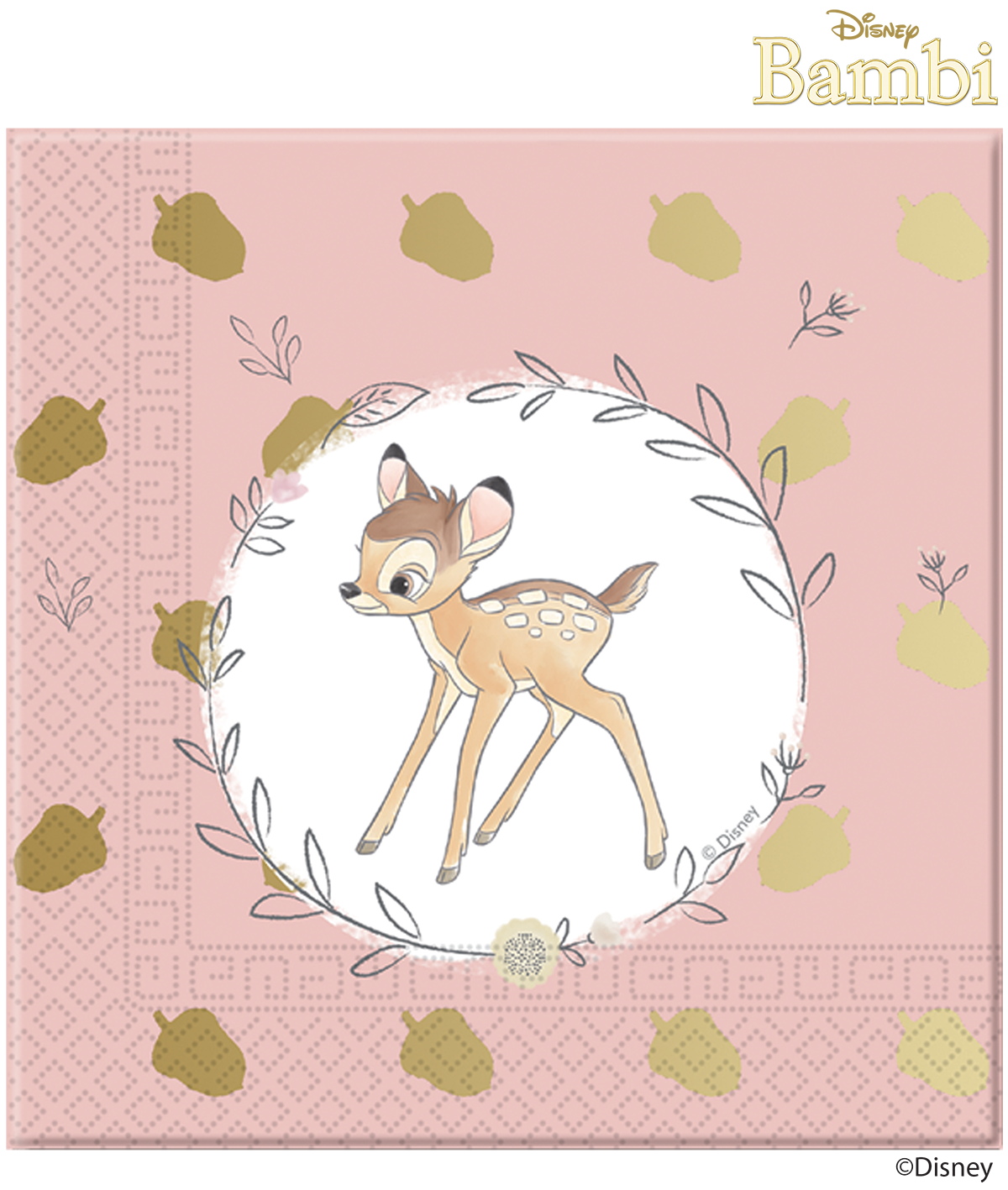 Paper Napkins Bambi 20 Pack Premium