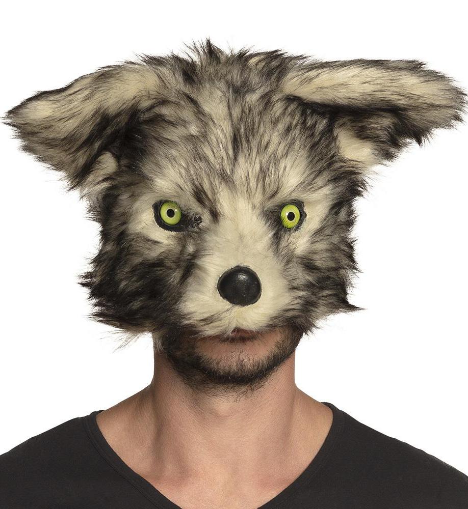 Plush Wolf Half Mask
