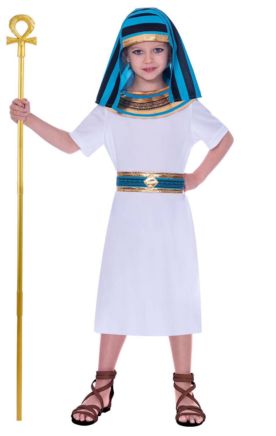 Kids Egyptian Boy Costume White