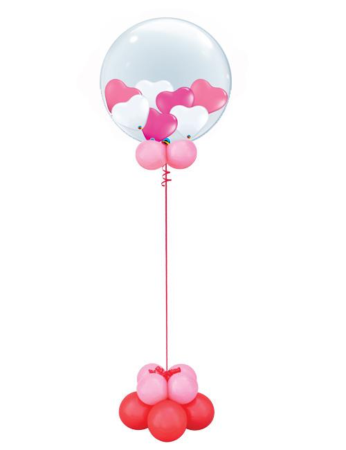 Valentine Gumball Bubble Balloon Bouquet