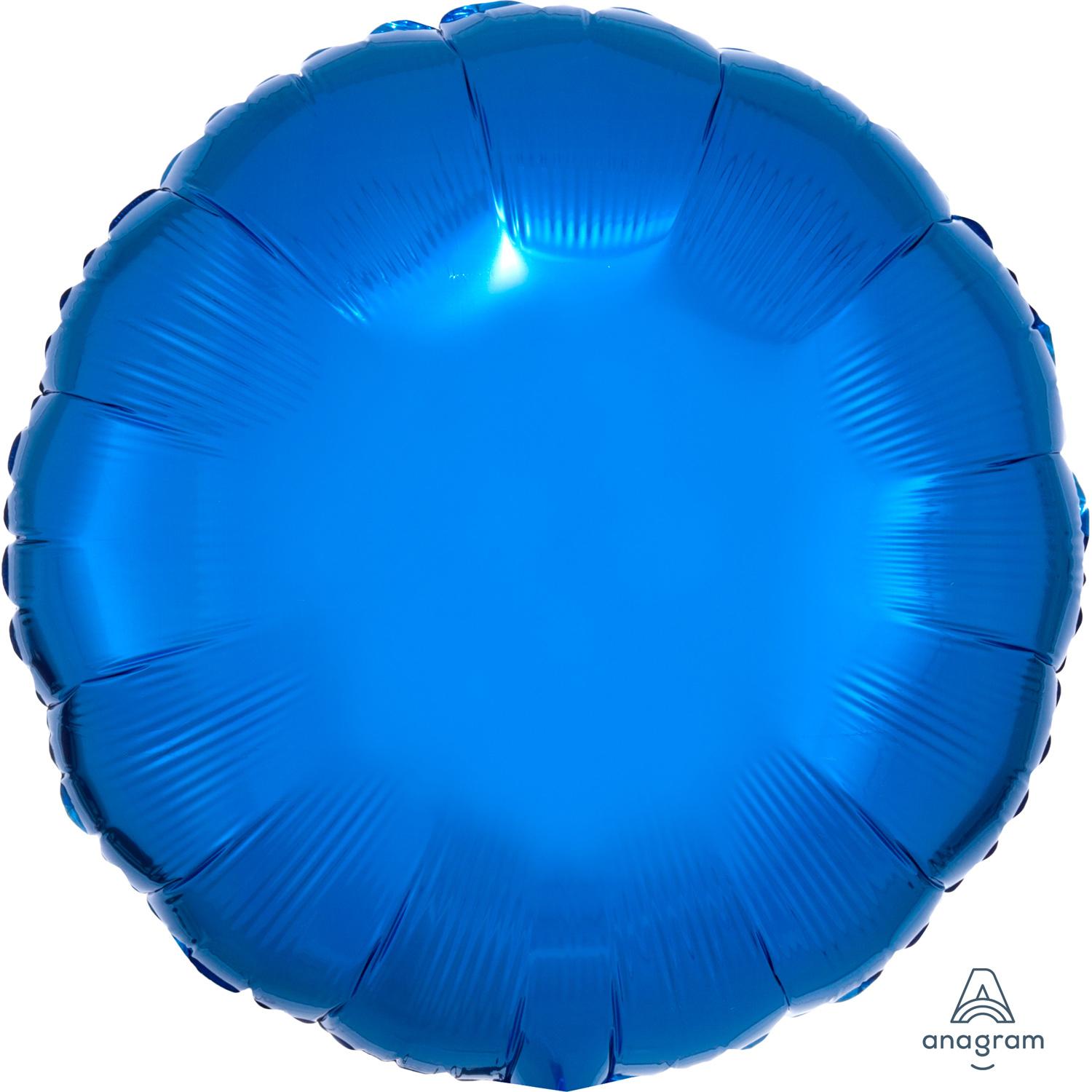Foil Balloon Round Blue