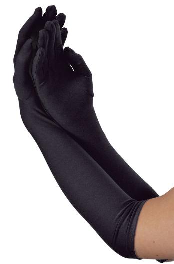 Ladies Long Gloves Black