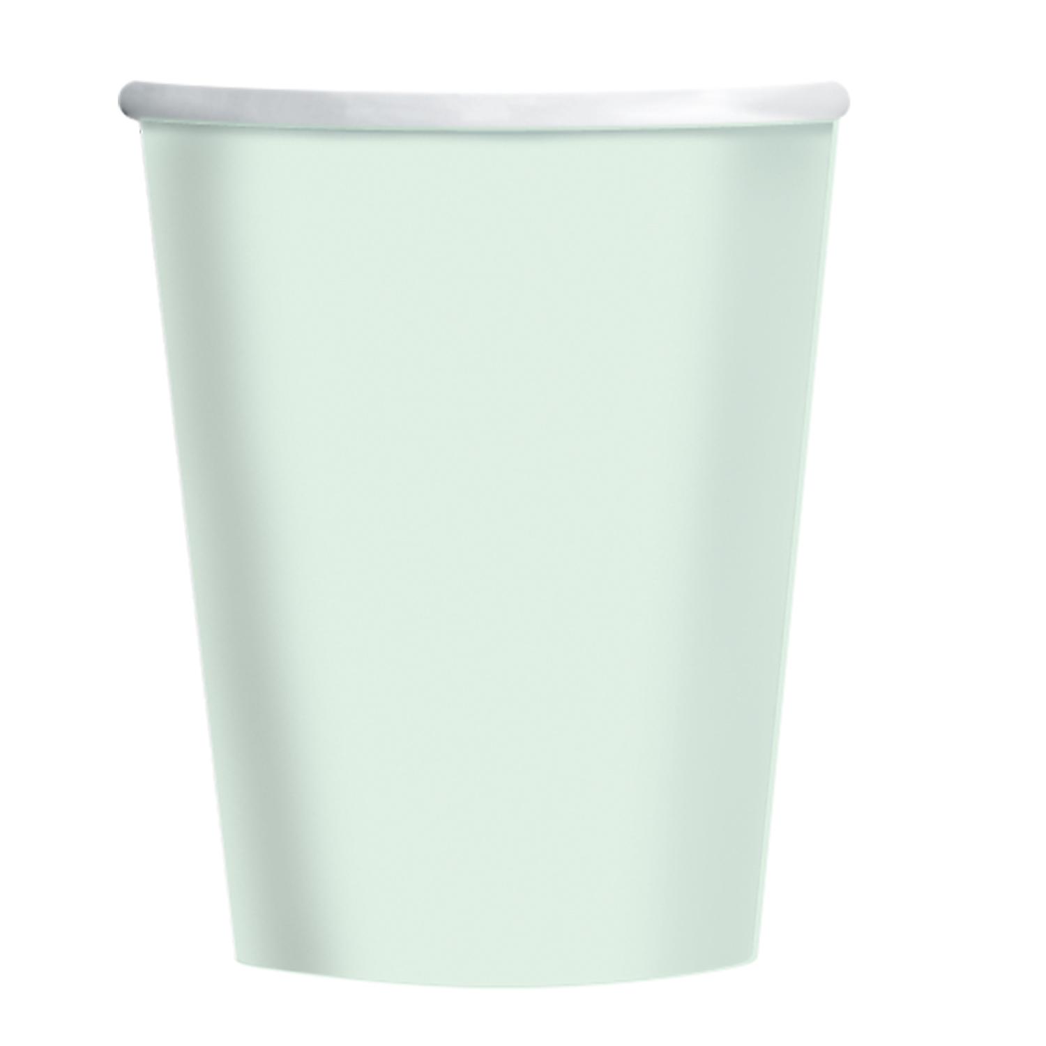 Eco Paper Cups 8ct Duck Egg Green