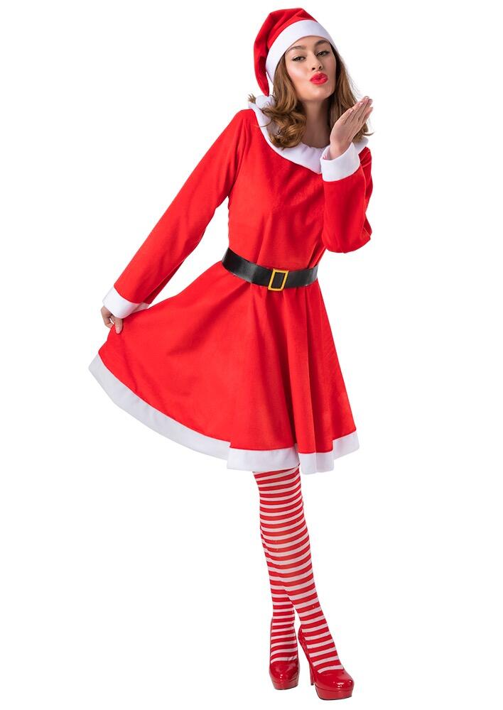 Deluxe Velour Mrs Santa Claus Costume